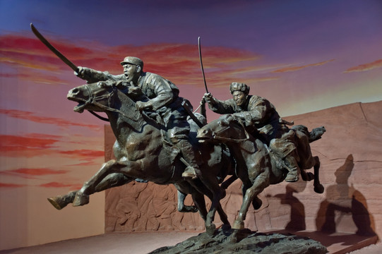 内蒙古骑兵雕塑