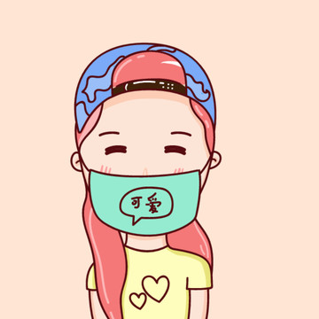 可愛卡通女孩
