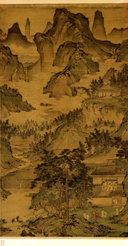 元 趙孟頫 東山絲竹圖