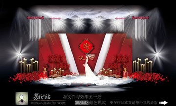 紅色主題婚禮 大理石主題婚禮