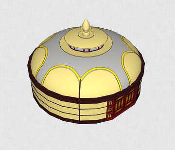 sketchup模型蒙古包