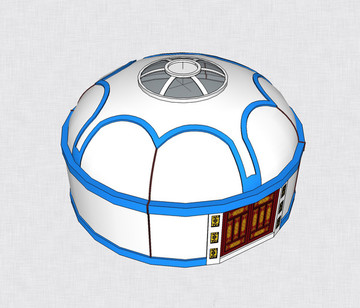 sketchup模型蒙古包
