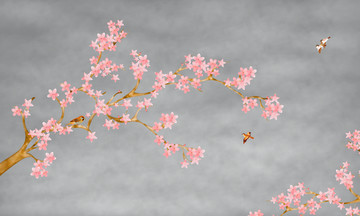 手繪花鳥 工筆花鳥 梅花