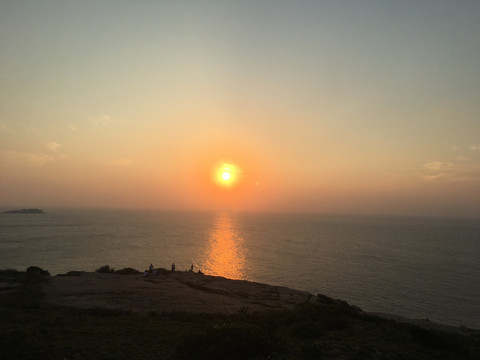 庙湾海岛夕阳