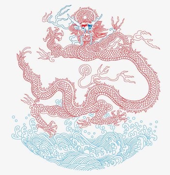 龍線條