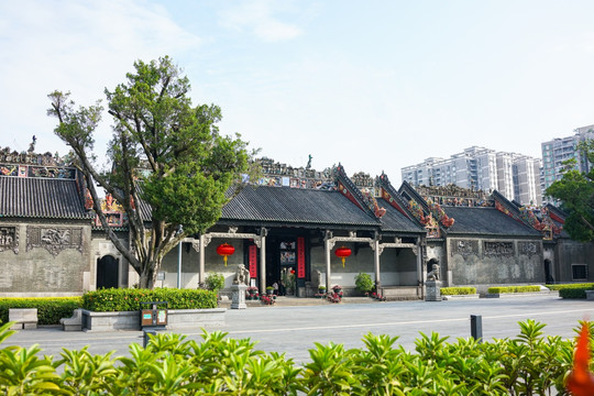 陈家祠 古典建筑 岭南文化