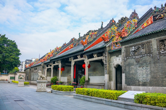 陈家祠 古典建筑 岭南文化