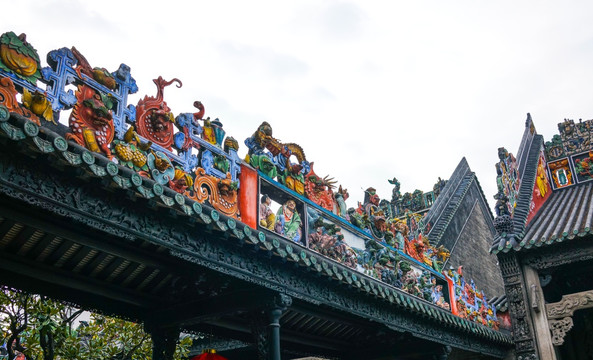 浮雕 雕像 砖雕 陈家祠