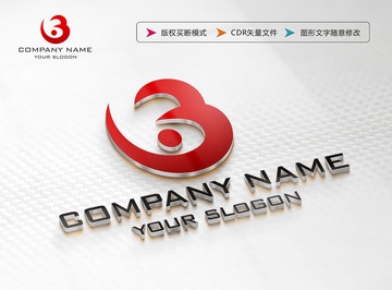 B字母LOGO设计 B字母标志