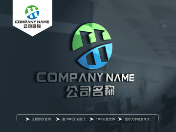 H字母LOGO设计 H字母标志