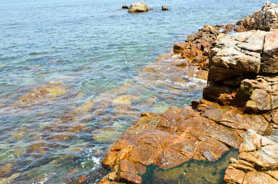 海边 礁石 岩石