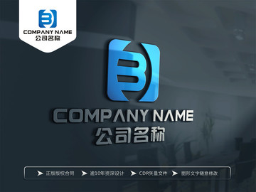 B字母LOGO设计 B字母标志