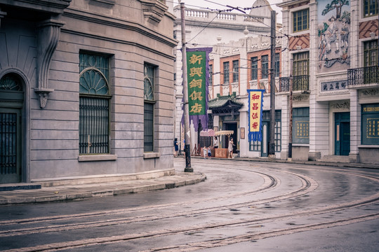 老上海南京路街景