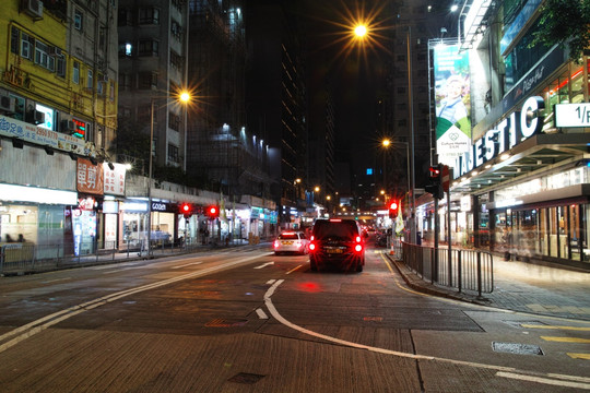 香港街头夜景