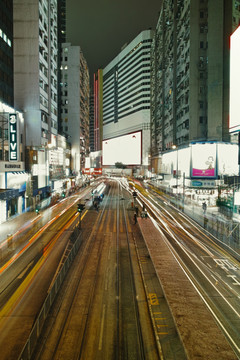 香港街头夜景