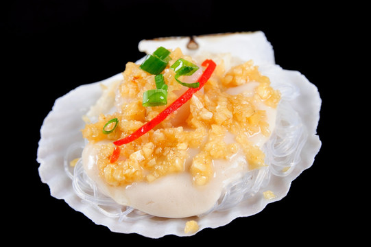 蒜茸粉絲蒸扇貝