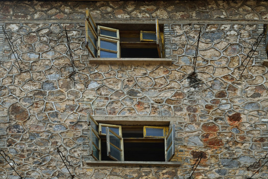 砖墙纹理 建筑 门窗