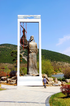 名人雕像 王维