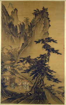 明 戴進(jìn) 三顧草廬圖軸