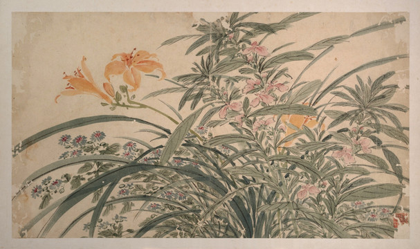 明 陳淳 花卉冊(cè)頁玖