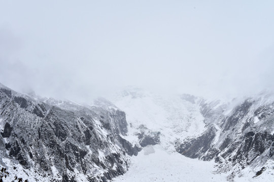 海螺沟 贡嘎山 雪景