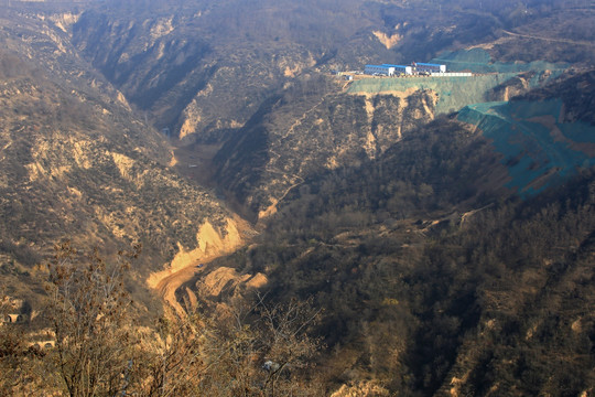 延安新区建设工地