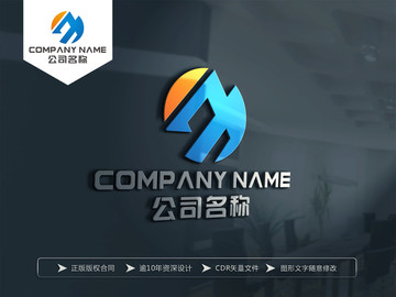 M字母LOGO設計 標志設計