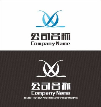 D字母logo 标志