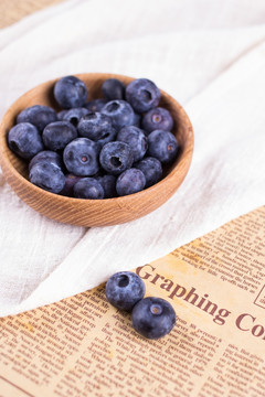 高清 蓝莓 水果 素材图 果盘