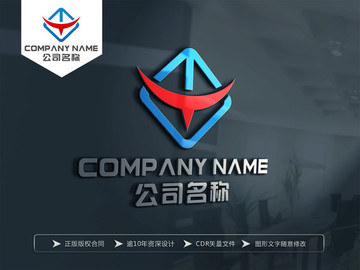 MT字母LOGO设计 MT标志