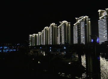 河畔夜色风景