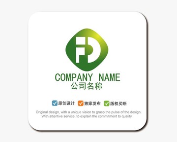 FD字母 logo標志