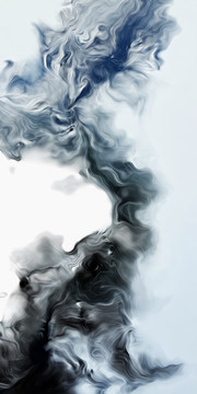 新中式玄關(guān)抽象唯美意境水墨畫(huà)