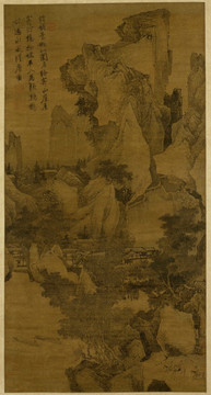 明 唐寅 錢塘景物圖