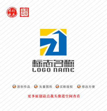 ZJ字母JZ标志建筑logo