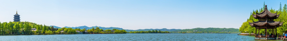 杭州西湖风光 西湖大画幅全景