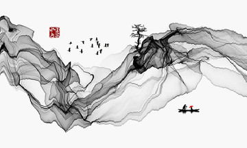 水墨裝飾畫
