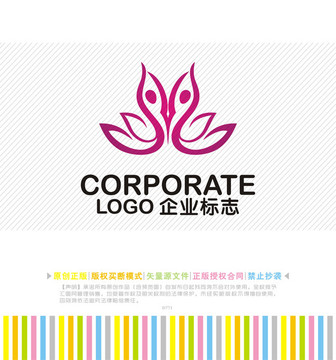 瑜珈健美logo 健美會(huì)所