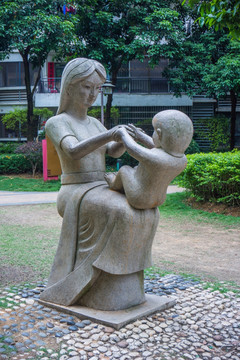 母婴母子 雕塑 雕像 塑像