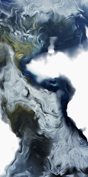 新中式玄關(guān)抽象油畫(huà)