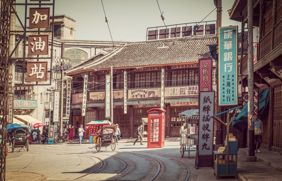 老上海街景 老上海南京路