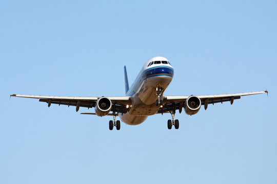 中国南方航空 航班 飞机降落