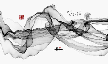 禪意水墨畫