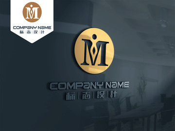 M 女性 LOGO 原創(chuàng)設(shè)計