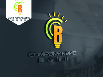 R LOGO 原创设计 标志设