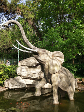 大象雕像雕塑 红山森林动物园