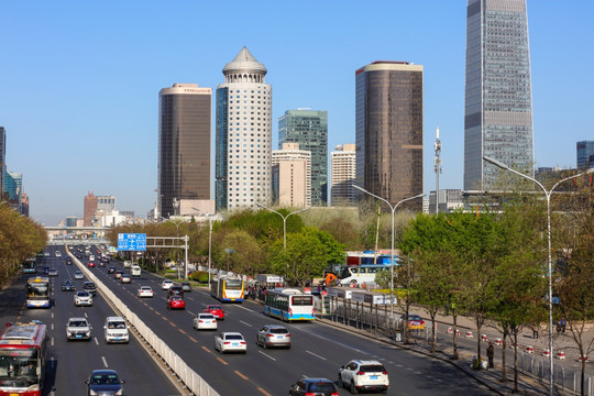 北京CBD 北京街景 北京