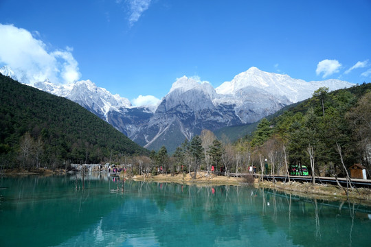 玉龙雪山 蓝月谷 风景