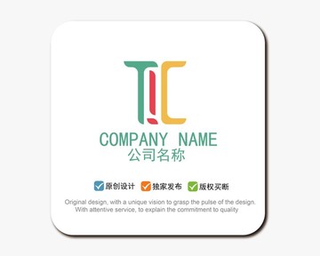 TOC字母 logo標志