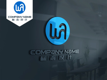 WA LOGO 原創(chuàng)設計 標志